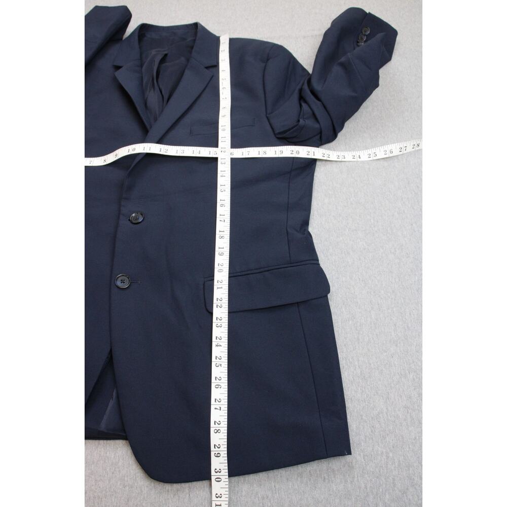 Calvin Klein Blazer Mens Size XL Navy Blue Stretch Slim Fit 2 Button Lined - Picture 7 of 11